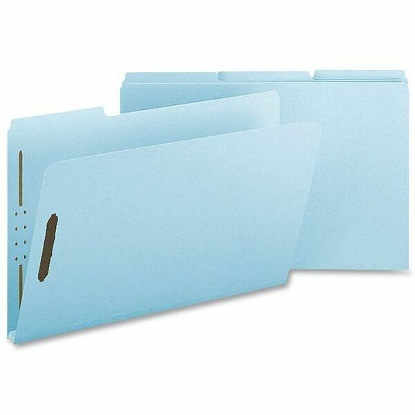 Nature Saver Legal Recycled Fastener Folder - 8 1/2" x 14" - 1" Expansion - 2 Fastener(s) - 2" Fastener Capacity for Folder - Pressboard, Tyvek - Light Blue - 100% Recycled - 25 / Box