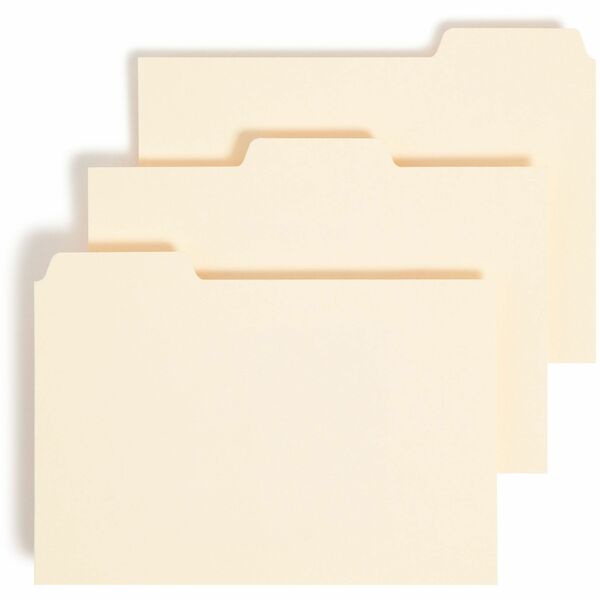 Smead Card Guides with Blank Tab - Blank Tab(s) - 4" Width x 6" Length - Manila Manila Divider - Recycled - 100 / Box
