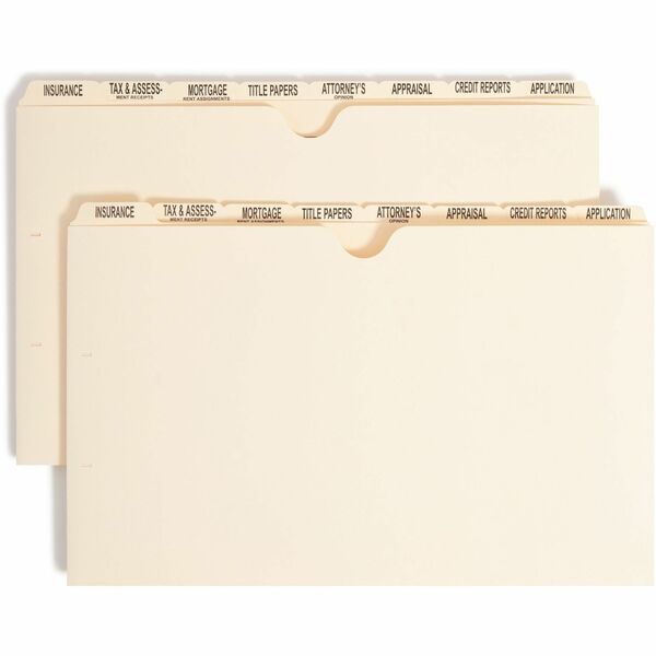 Smead Recycled File Jacket - 14 3/8" x 9" - Manila - Manila - 10% Recycled - 96 / Box