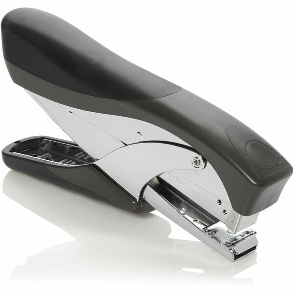 Swingline Premium Hand Stapler - 20 of 20lb Paper Sheets Capacity - 210 Staple Capacity - Full Strip - 1/4" Staple Size - Top Loading - 1 Each - Black - Metal