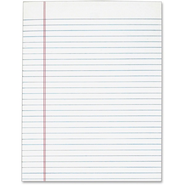 Tops Gum Top Pad - 50 Sheets - Plain - Glue - 8 1/2" x 11" - White Paper - 12 / Pack