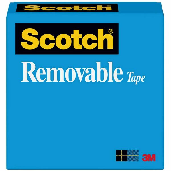 Scotch Removable Magic Tape Roll - 36 yd Length x 0.75" Width - 1" Core - Split Resistant, Tear Resistant - For Attaching - 1 / Roll - Matte - Clear