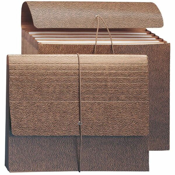 Smead Letter Recycled File Wallet - 8 1/2" x 11" - 5 1/4" Expansion - 6 Pocket(s) - Redrope, Redrope - Redrope - 30% Recycled - 10 / Box
