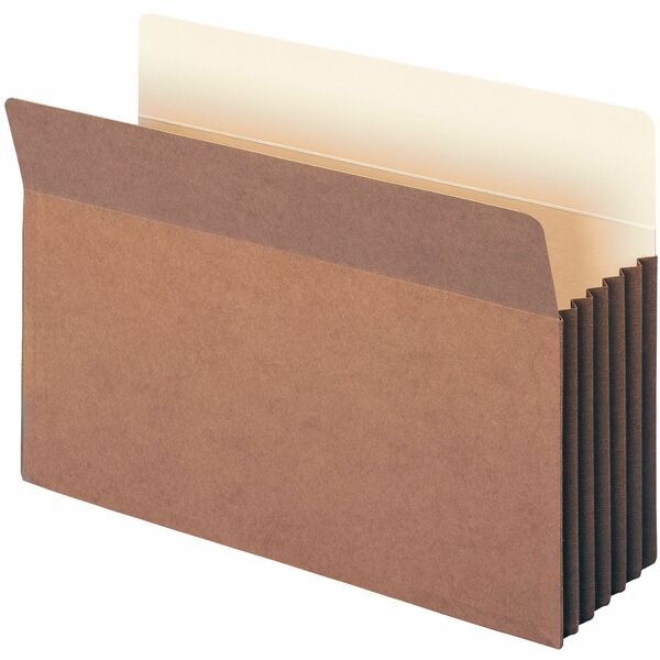 Smead Straight Tab Cut Legal Recycled File Pocket - 8 1/2" x 14" - 5 1/4" Expansion - Top Tab Location - Redrope - Redrope - 30% Recycled - 10 / Box