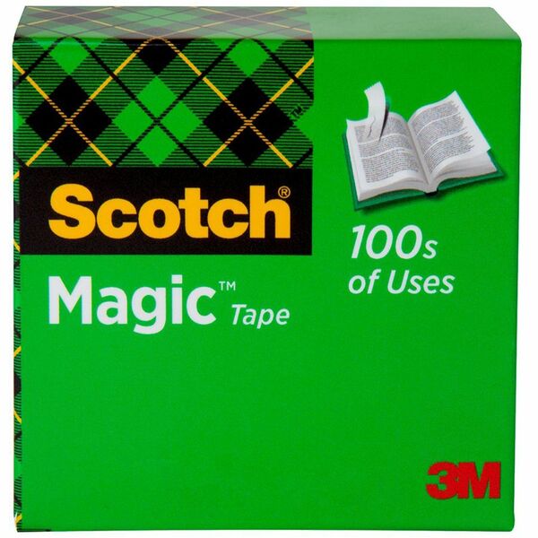 Scotch Invisible Magic Tape - 36 yd Length x 1" Width - 1" Core - Split Resistant, Tear Resistant - For Mending, Splicing - 1 / Roll - Matte - Clear