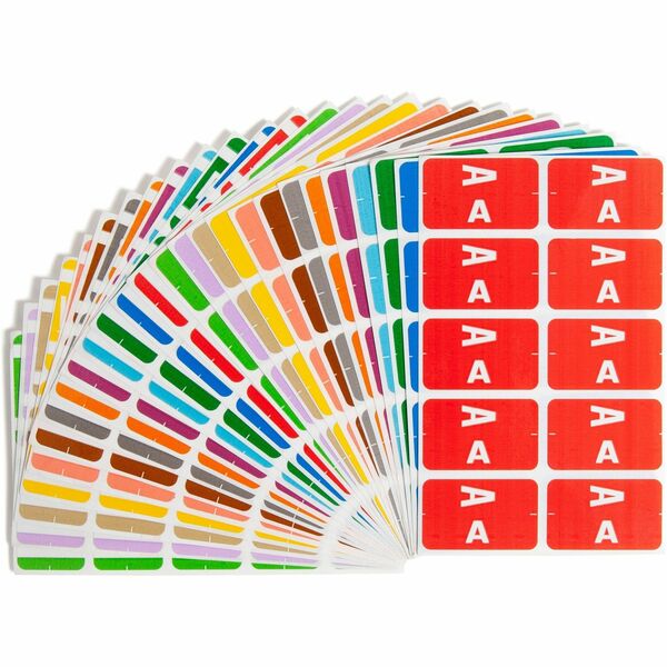 Smead AlphaZ ACCS Color-Coded Labels - "Alphabet" - 1" Width x 1 5/8" Length - Assorted - 2200 / Box