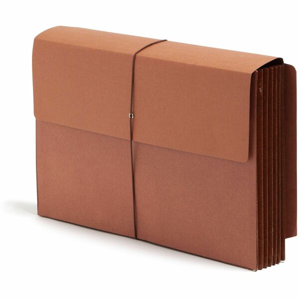 Smead Legal Recycled File Wallet - 8 1/2" x 14" - 5 1/4" Expansion - Redrope - Redrope - 30% Recycled - 10 / Box