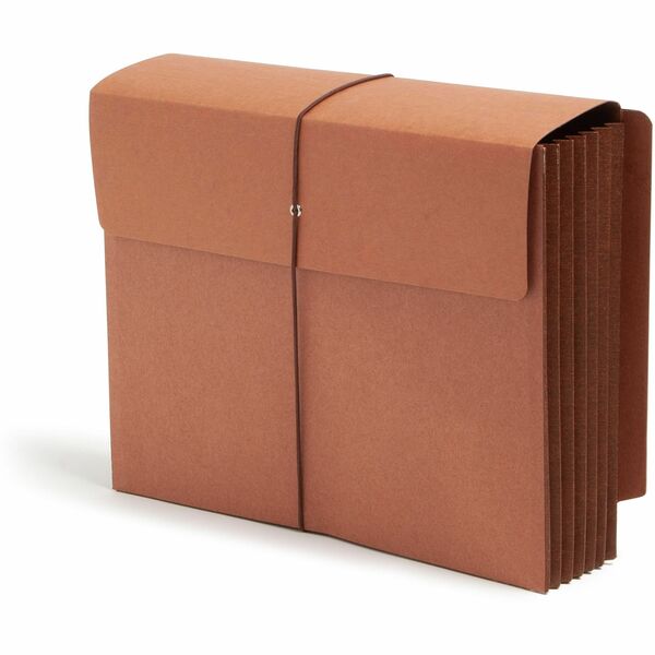 Smead Letter Recycled File Wallet - 8 1/2" x 11" - 5 1/4" Expansion - Redrope - Redrope - 30% Recycled - 10 / Box