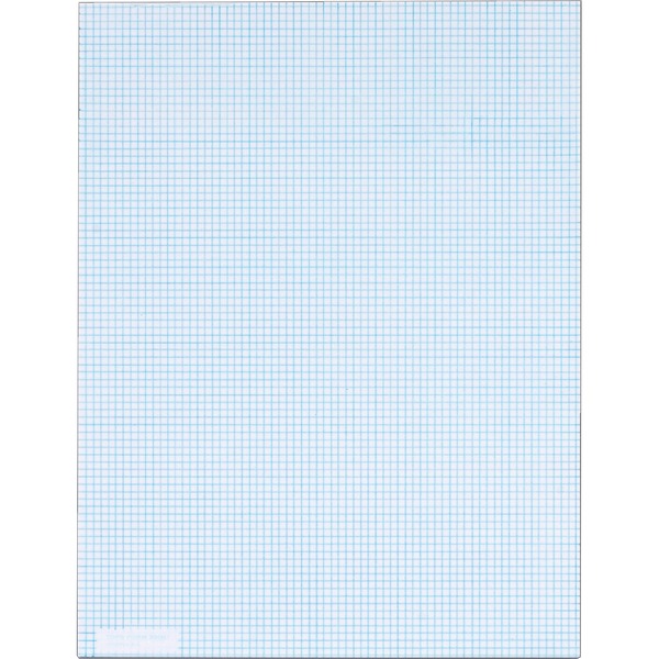 TOPS Graph Pad - 50 Sheets - Both Side Ruling Surface - 20 lb Basis Weight - Letter - 8 1/2" x 11" - White Paper - 1 / Pad