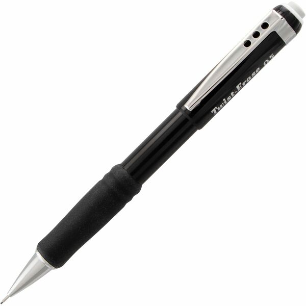 Pentel Twist-Erase III Mechanical Pencil - HB Lead - 0.5 mm Lead Diameter - Refillable - Black Barrel - 1 Each
