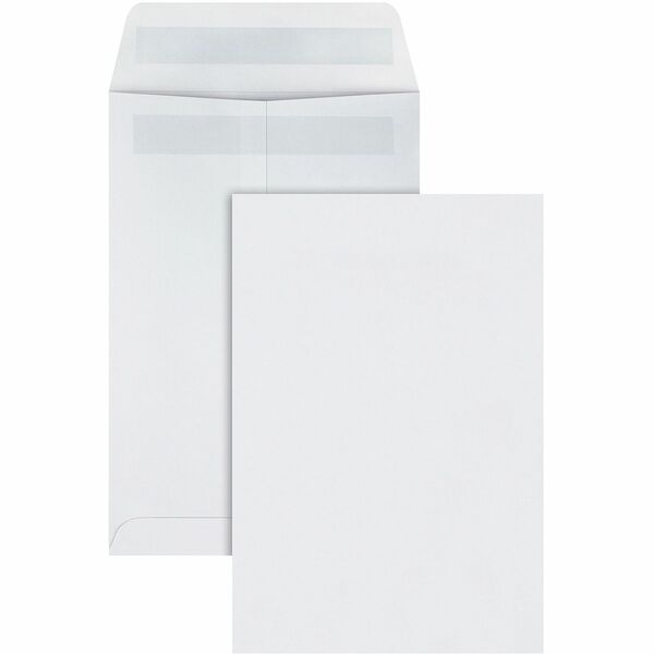Quality Park 6-1/2 x 9-1/2 Catalog Mailing Envelopes with Redi-Seal® Self-Seal Closure - Catalog - #1 3/4 - 6 1/2" Width x 9 1/2" Length - 28 lb - Self-sealing - Wove - 100 / Box - White