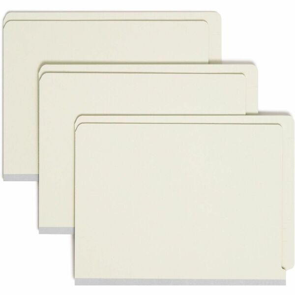 Smead End Tab Pressboard Folders - Letter - 8 1/2" x 11" Sheet Size - 2" Expansion - 23 pt. Folder Thickness - Pressboard, Tear Resistant - Green - Recycled - 25 / Box