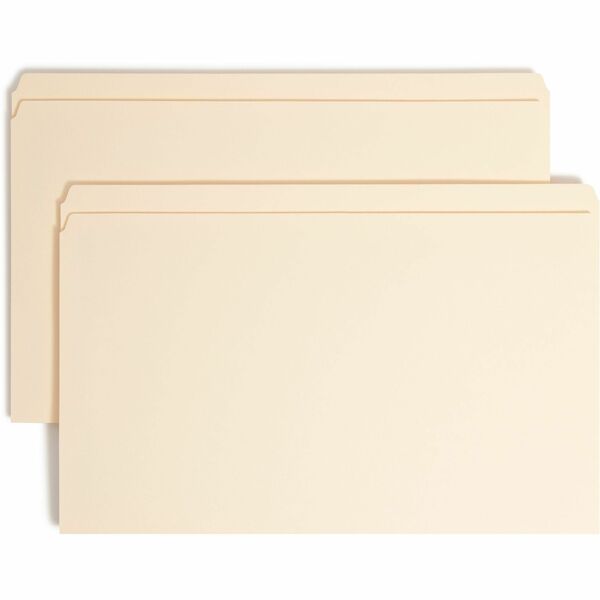 Smead Straight Tab Cut Legal Recycled Fastener Folder - 8 1/2" x 14" - 3/4" Expansion - 1 x 2K Fastener(s) - 2" Fastener Capacity for Folder - Manila - Manila - 10% Recycled - 50 / Box
