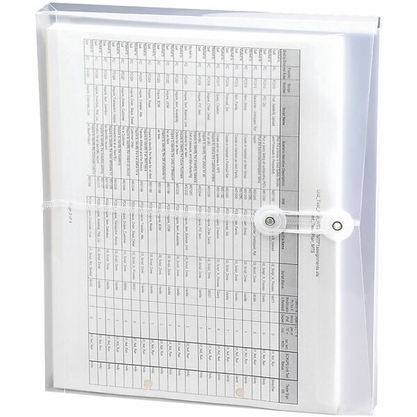 Smead Ultracolor Letter File Pocket - 8 1/2" x 11" - 1 1/4" Expansion - Polypropylene - Clear - 5 / Pack