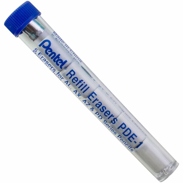 Pentel Mechanical Pencil Eraser Refills - White - 5 / Tub