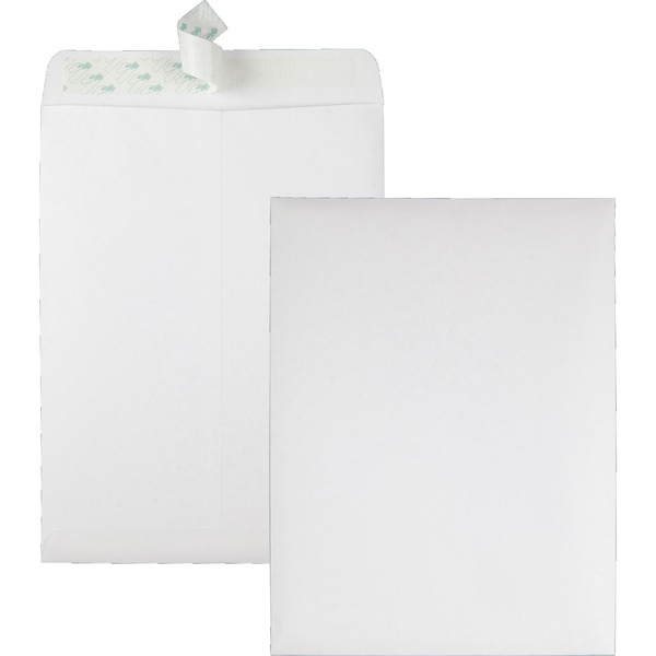 Quality Park 9 x 12 Catalog Envelopes with Redi-Strip® Closure - Catalog - #10 1/2 - 9" Width x 12" Length - 28 lb - Peel & Seal - Wove - 100 / Box - White
