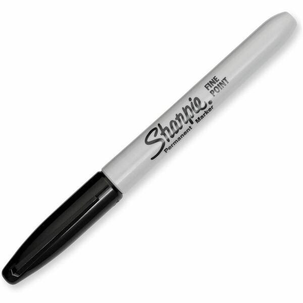 Sharpie Pen-style Permanent Marker - Fine Marker Point - Black Alcohol Based Ink - 12 / Box