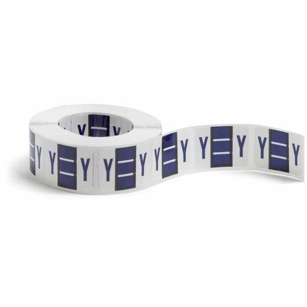 Smead BCCR Bar-Style Color-Coded Labels - "Alphabet" - 1 1/4" Width x 1" Length - Violet - 500 / Roll - 500 / Roll