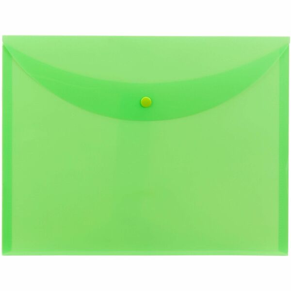 Smead Letter File Wallet - 8 1/2" x 11" - Green - 10 / Box