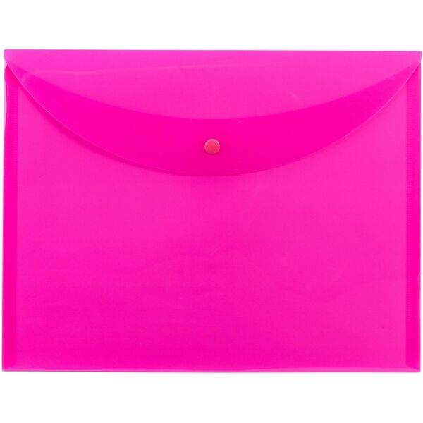 Smead Letter File Wallet - 8 1/2" x 11" - Pink - 10 / Box