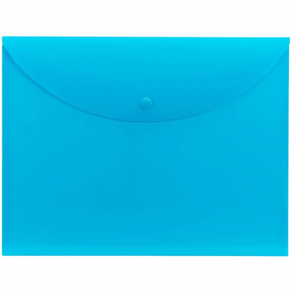 Smead Letter File Wallet - 8 1/2" x 11" - Teal - 10 / Box