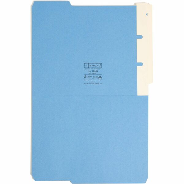 Smead Self-Adhesive End Tab Converters - End Tab(s) - 8" Tab Height - Letter/Legal - Permanent - Manila Manila Tab(s) - Recycled - 500 / Box