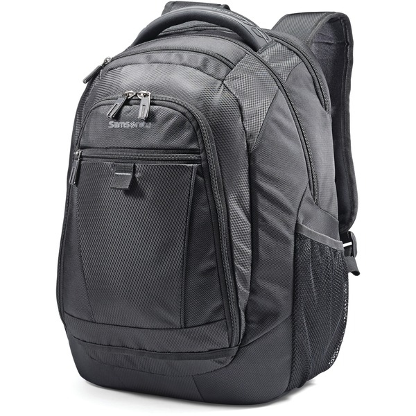 Samsonite Tectonic 2 Carrying Case (Backpack) for 15.6" iPad Notebook - Black - Shock Resistant Interior, Slip Resistant Shoulder Strap - Poly Ballistic Body - Tricot Interior Material - Shoulder Strap, Handle - 16.9" Height x 12.2" Width x 8.2" Depth - 1 Each