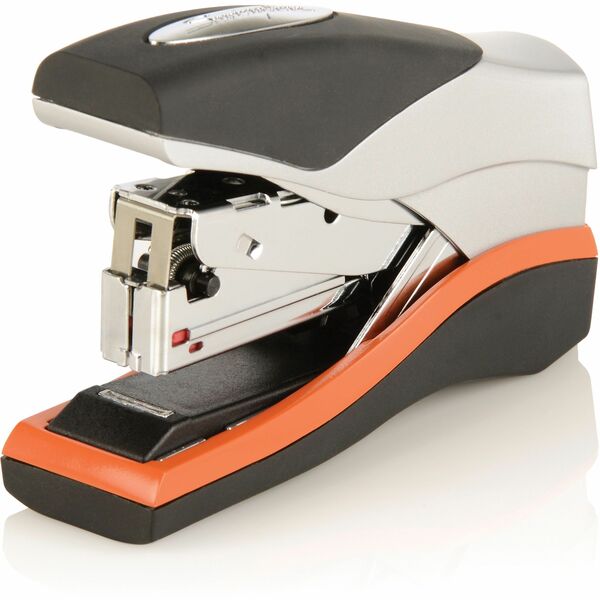 Swingline Optima 40 Compact Stapler - 40 of 20lb Paper Sheets Capacity - 105 Staple Capacity - 1/4" Staple Size - Top Loading - 1 Each - Black, Silver - Metal