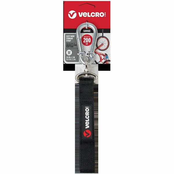 VELCRO® Heavy Duty Storage Strap - 1 Each - Medium (M) - 12.8" Height x 3.5" Width x 1" Length - Black