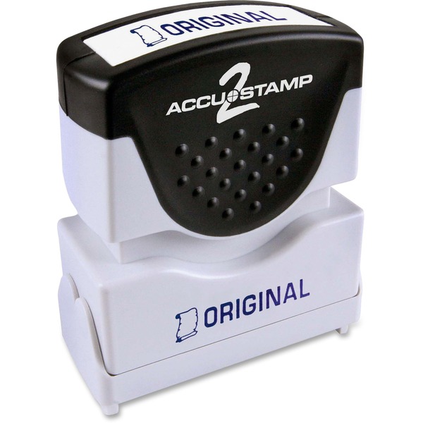 COSCO Shutter Stamp - Message Stamp - "ORIGINAL" - 0.50" Impression Width - 20000 Impression(s) - Blue - Rubber, Plastic - 1 Each