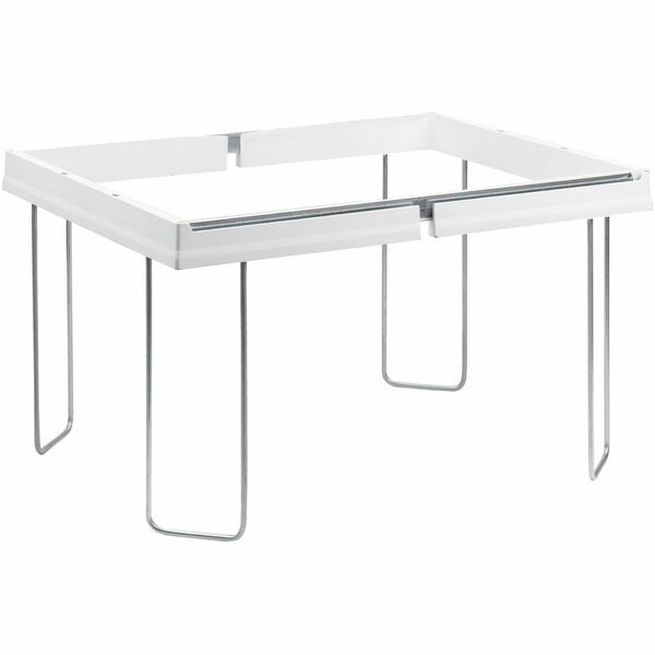 Smead Heavy-Duty Adjustable Hanging Folder Frame - Letter - 16"-24" Long - Steel, Plastic - White