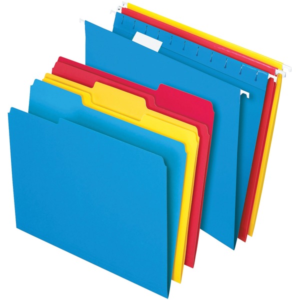TOPS 1/3 Tab Cut Letter Hanging Folder - 8 1/2" x 11" - 3/4" Expansion - Assorted - 24 / Box