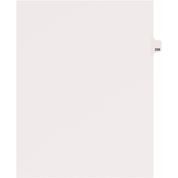 Avery® Side Tab Individual Legal Dividers - 25 x Divider(s) - Side Tab(s) - 256 - 1 Tab(s)/Set - 8.5" Divider Width x 11" Divider Length - Letter - 8.50" Width x 11" Length - White Paper Divider - Recycled - 1