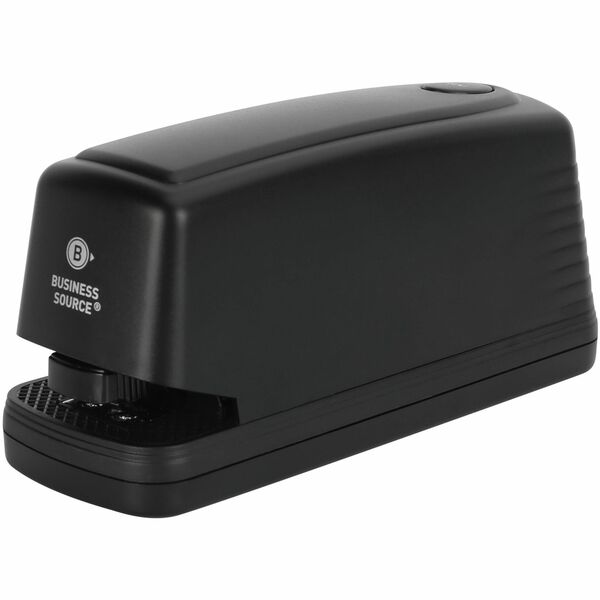 Business Source Electric Stapler - 25 Sheets Capacity - 210 Staple Capacity - Full Strip - 1 Each - Black