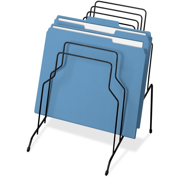 Fellowes Wire Step File® - 8 Compartment(s) - Drawer Size 8.50" x 14" - 11.8" Height x 10.1" Width x 12.1" DepthDesktop - Black - Steel - 1 Each