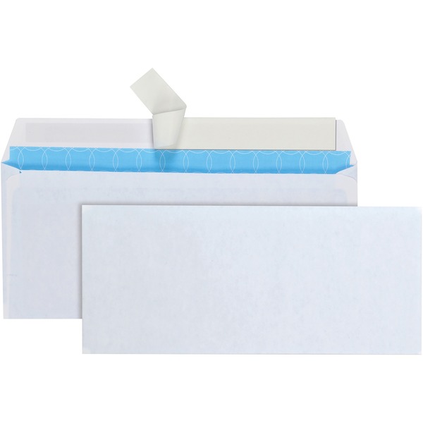 Quality Park No. 10 Treated Security Envelopes with Redi-Strip® Self-Sealing Closure - Business - #10 - 4 1/8" Width x 9 1/2" Length - 24 lb - Peel & Seal - 500 / Box - White