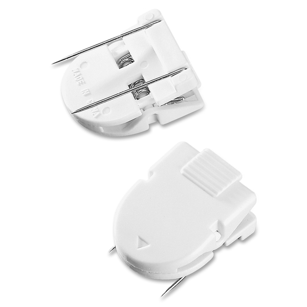 Advantus Panel Wall Clips - Jumbo - 60 Sheet Capacity - 10 / Pack - White - Plastic