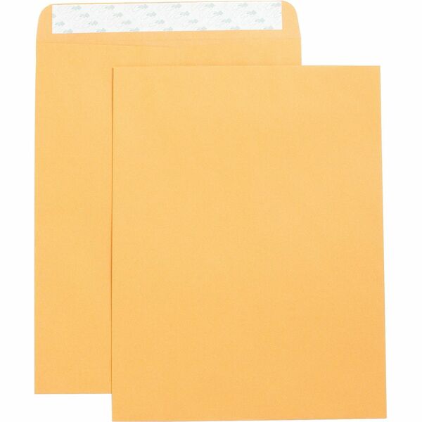 Business Source Self Adhesive Kraft Catalog Envelopes - Catalog - 10" Width x 13" Length - 28 lb - Self-sealing - Kraft - 250 / Box - Brown Kraft
