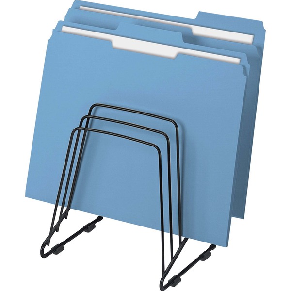 Fellowes Wire Step File® II - 5 Compartment(s) - 8.3" Height x 7.3" Width x 6" DepthDesktop - Black - Steel - 1 Each