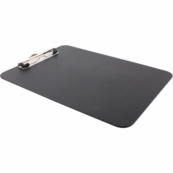 Mobile OPS Unbreakable Recycled Clipboard - 9" x 12" - Clamp - Heavy Duty - Polypropylene - Black - 1 Each