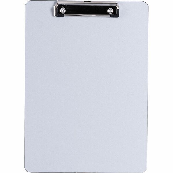Business Source Aluminum Clipboard - 8 1/2" x 11" - Aluminum - Silver - 1 Each
