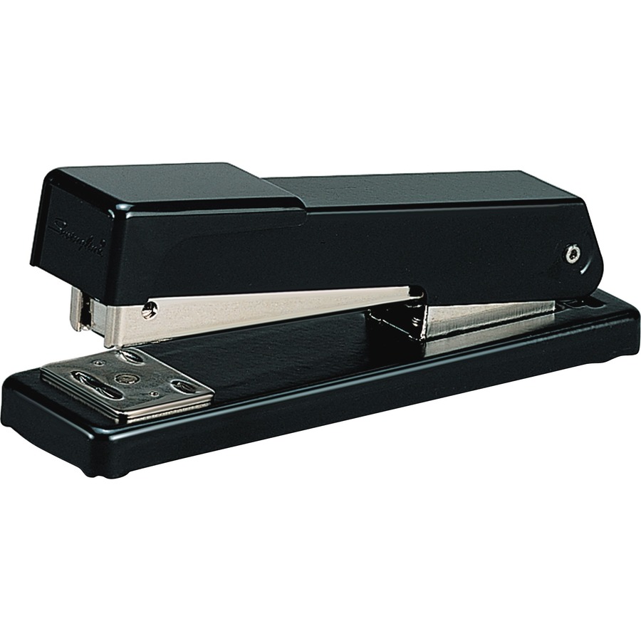 Swingline Compact Desk Stapler - 20 of 20lb Paper Sheets Capacity - 105 Staple Capacity - Half Strip - 1/4" Staple Size - Black