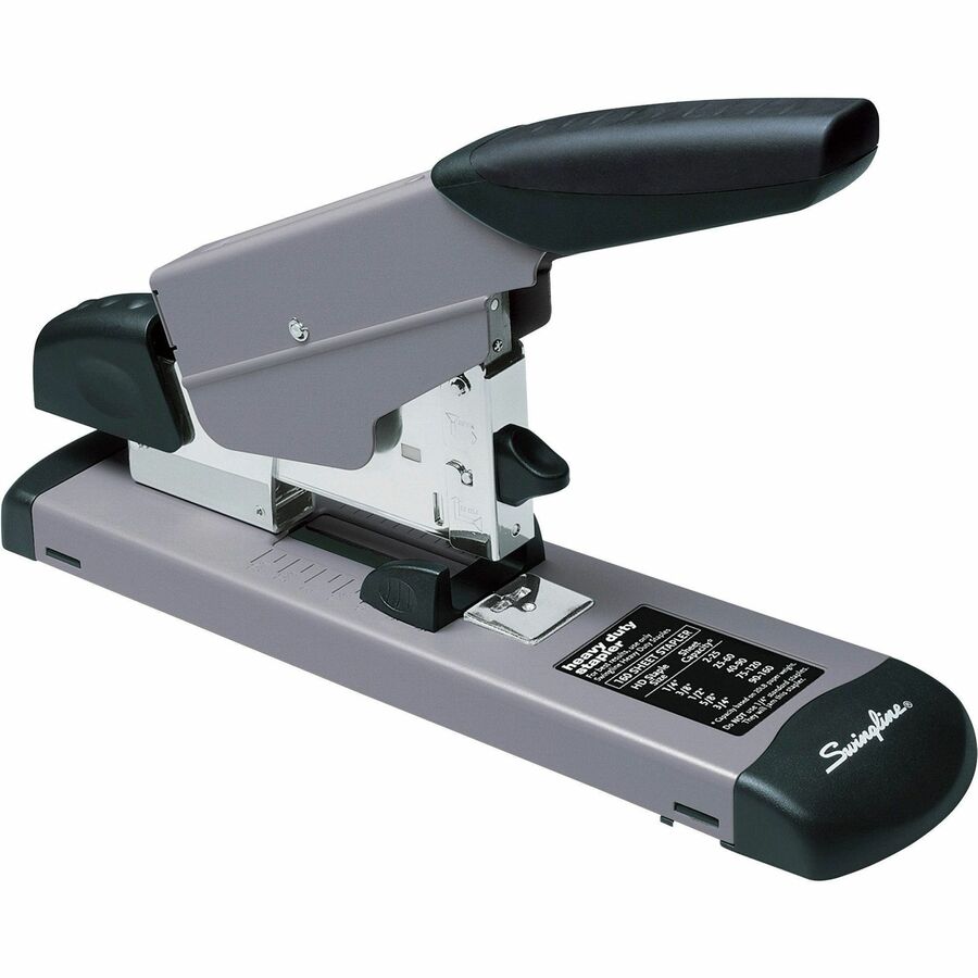Swingline Heavy-Duty Stapler - 160 of 20lb Paper Sheets Capacity - 210 Staple Capacity - Full Strip - Gray, Black