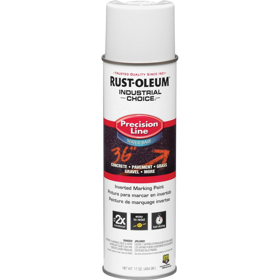 Rust-Oleum Industrial Choice Precision Line Marking Paint - 17 fl oz - 1 Each - White