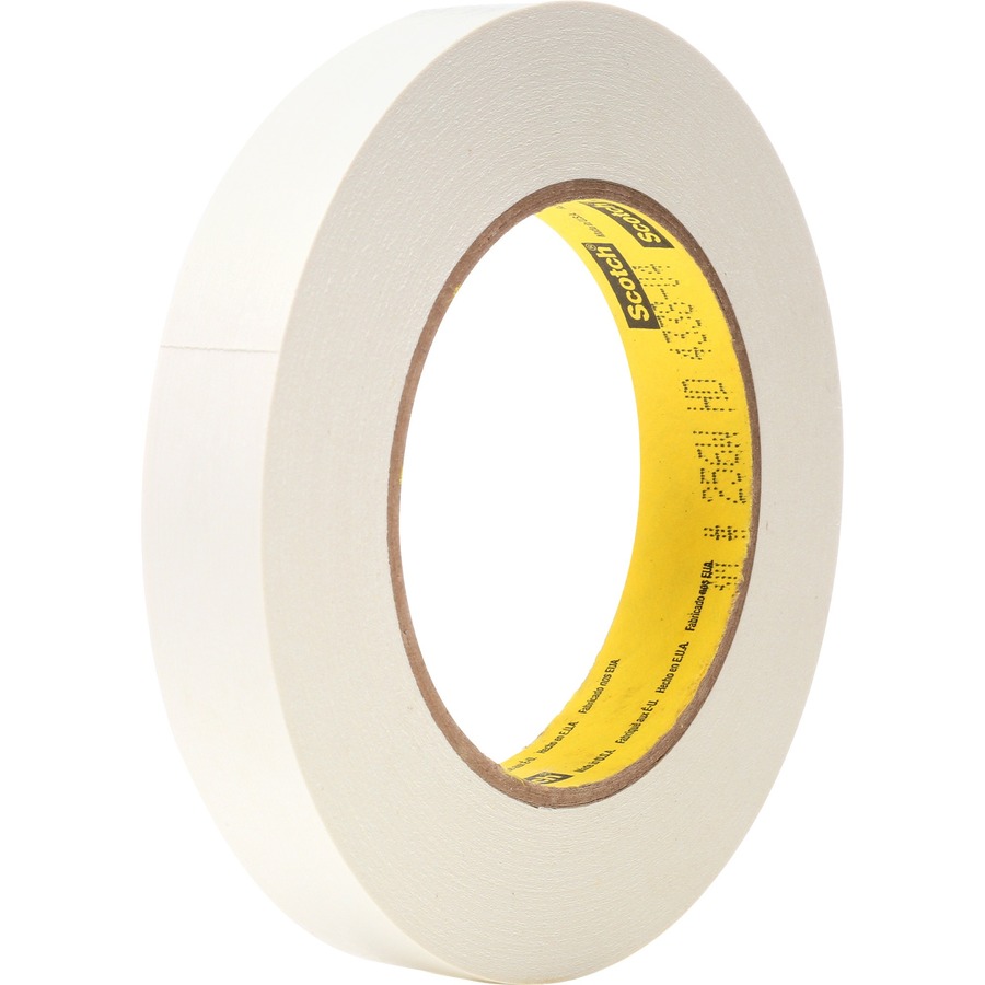 Scotch Flatback Write-On Paper Tape - 20 yd Length x 0.75" Width - 3" Core - Paper - 6.70 mil - Rubber Backing - 1 / Roll - White