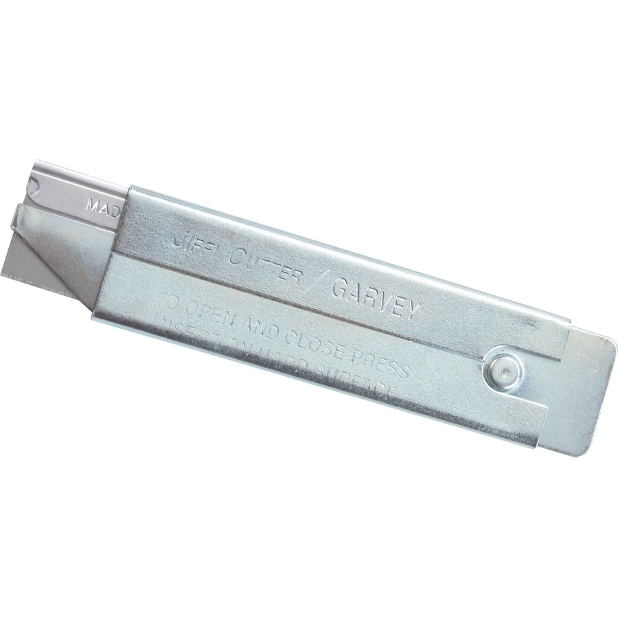 COSCO Metal Construction Retractable Jiffi Cutter - Metal Blade - Retractable - 12 / Box