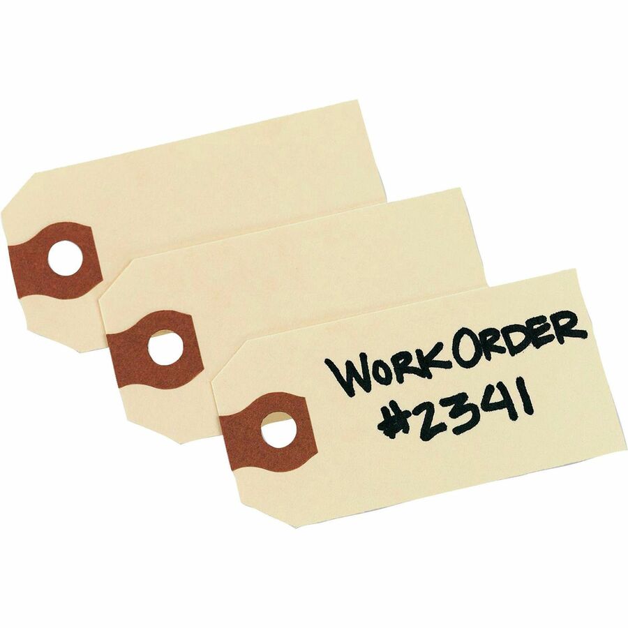 Avery® Unstrung Shipping Tags - 2.75" Length x 1.37" Width - Rectangular - 1000 / Box - Card Stock - Manila