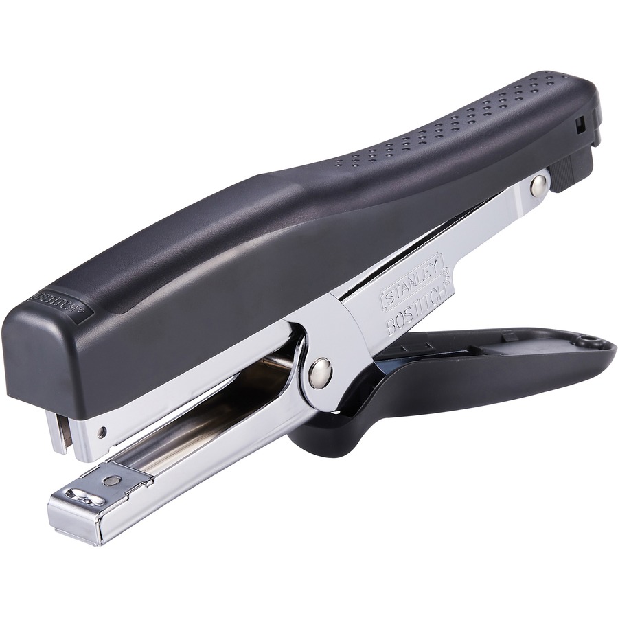 Bostitch B8 Xtreme Duty Plier Stapler - 45 of 20lb Paper Sheets Capacity - 210 Staple Capacity - Full Strip - 1/4" , 3/8" Staple Size - Black