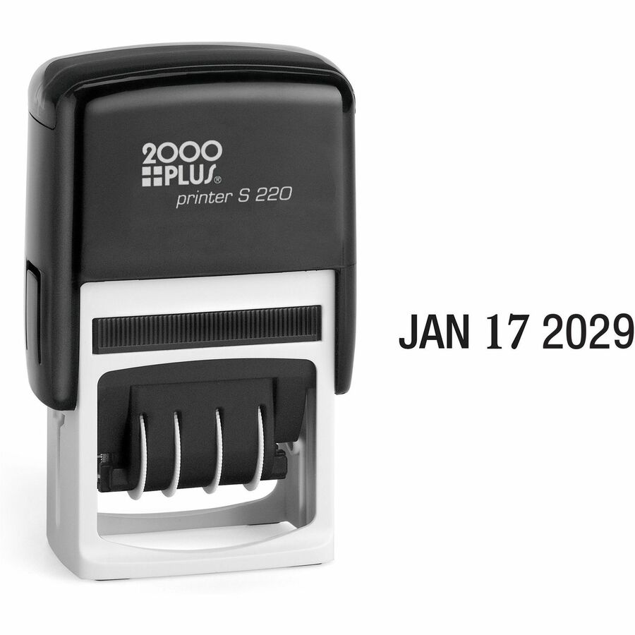 COSCO 6-Year Band Self-Inking Dater - Date Stamp - Black - Plastic Plastic - 1 Each