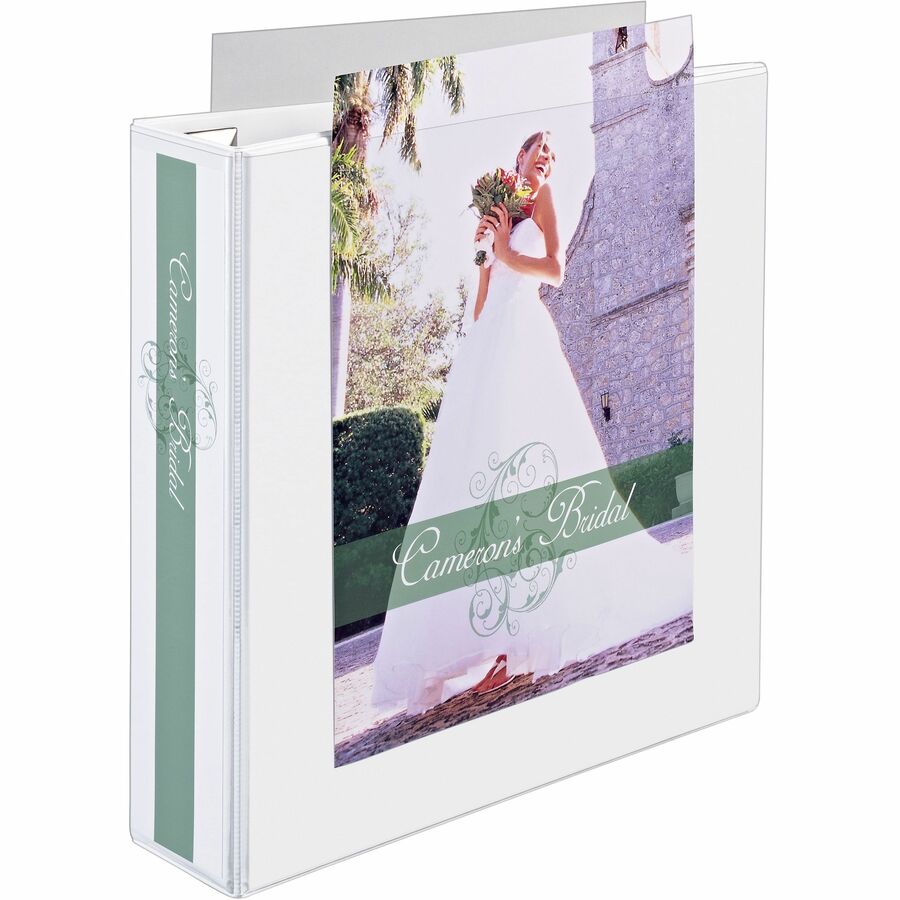 Avery® Heavy-Duty View Extra Wide Binder, 2" EZD Rings, White - 2" Binder Capacity - Letter - 8 1/2" x 11" Sheet Size - 540 Sheet Capacity - 3 x D-Ring Fastener(s) - 4 Internal Pocket(s) - Poly - White - Recycled - Gap-free Ring, Exposed Rivet, Clear Overlay, Locking Ring, Non-stick, Easy Insert Spine, One Touch Ring, Stacked Pocket, Archival-safe - 1 Each